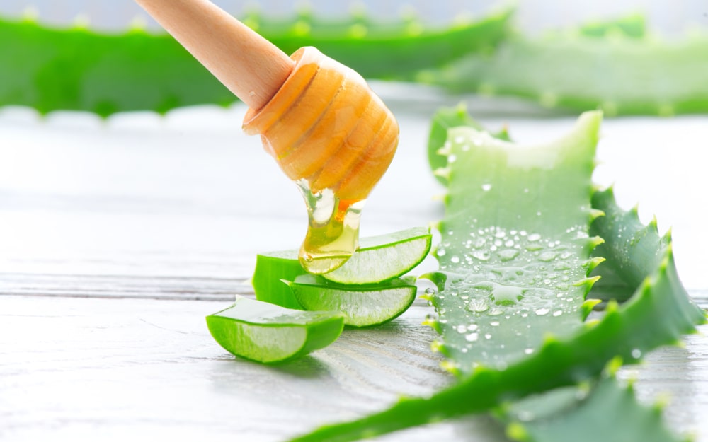 عسل و آلوئه ورا برای سوختگی